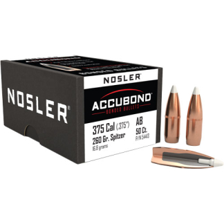 NOSLER BULLETS 375 CAL .375 - 260GR ACCUBOND 50CT