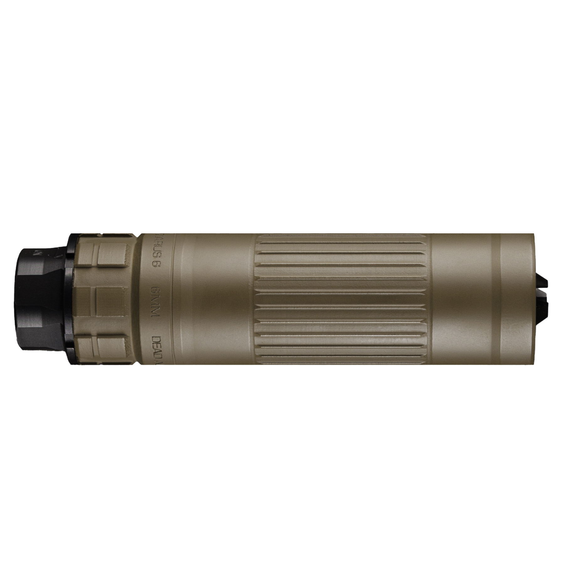 NFADAALZ6XNFDE_1.jpg | ATFirearms Dead Air Silencers Lazarus 6 Xeno 6mm/5.56 FDE suppressor 5.89in