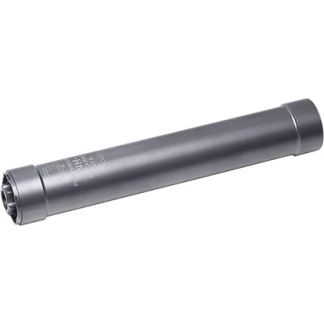 NFAQLDSIL-EC-22_1.jpg | ATFirearms Q LLC El Camino 22 LR suppressor titanium tube stainless steel baffles black PVD 5.95 in