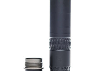 Rugged Suppressors Alaskan360Ti titanium suppressor 1.6in diameter 6.6-6.9in length