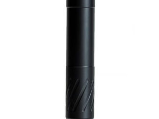 Banish 46 V2 suppressor .460 cal 8 inch black titanium and 17-4 stainless 1.59 in diameter