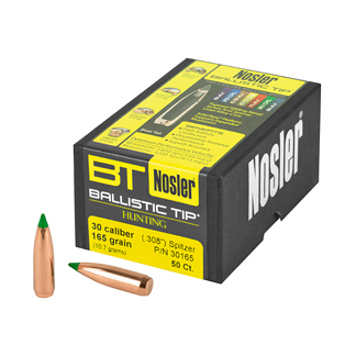 NOSLER 30 CAL 165GR 50CT