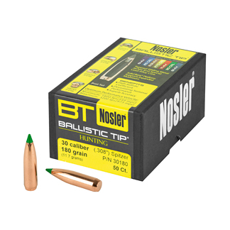 NOSLER 30 CAL 180GR 50CT