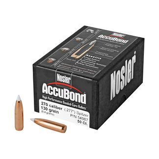 NOSLER 270 CAL 130GR ACCUBOND 50CT