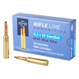 PPU 6.5X55 SWEDISH SP 139GR 20/200