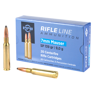 PPU 7MM MAUSER SP 139GR 20/200