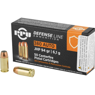 PPU 380ACP JHP 94GR 50/1000