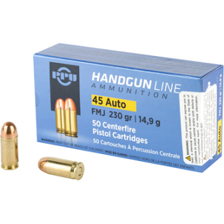 PPU 45ACP FMJ 230GR 50/500