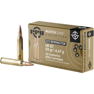 PPU .223 REM MATCH 69GR HPBT 20/1000