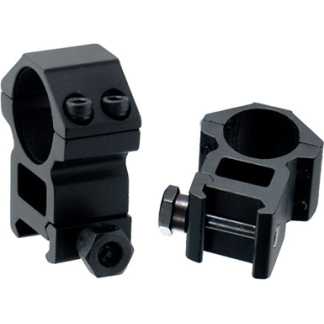 UTG RINGS 1" HIGH PROFILE - MATTE BLACK PICATINNY/WEAVER