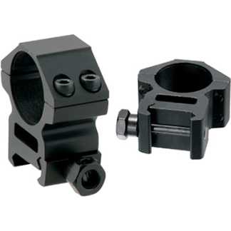 UTG RINGS 30MM MEDIUM PROFILE - MATTE BLACK PICATINNY/WEAVER