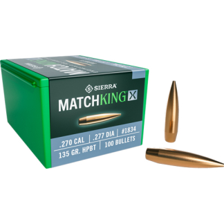 SIERRA BULLETS .270 CAL .277 - 135GR HPBT MATCHKING X 100CT