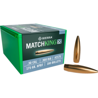 SIERRA BULLETS .30 CAL .308 - 175GR HP-BT MATCHKING X 100CT