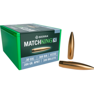 SIERRA BULLETS .30 CAL .308 - 200GR HP-BT MATCHKING X 100CT