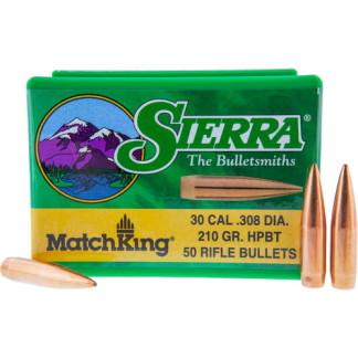 SIERRA BULLETS .30 CAL .308 - 210GR HPBT MATCH 50CT