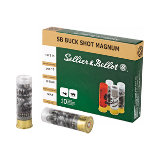 S&B 12GA 3" 00 15PEL 10/250