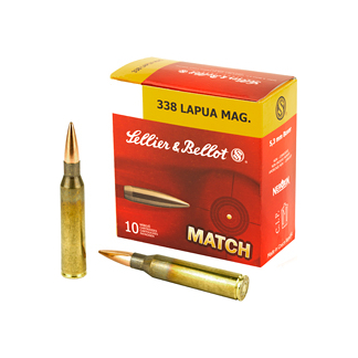 S&B 338LAPUA 250GR SIERRA HPBT 10/BX