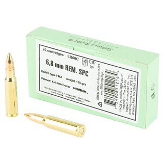 S&B 6.8SPC 110GR FMJ 20/1000