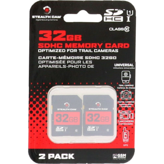 STEALTH CAM SDHC MEMORY CARD - 32GB 2PK SUPER SPEED CLASS 10