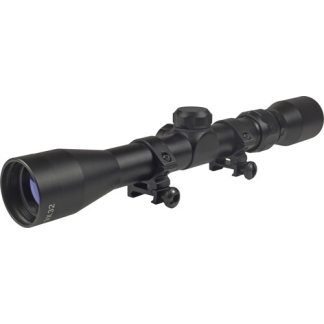 TRUGLO SCOPE BUCKLINE 3-9X32MM - BDC BLACK W/WEAVER RINGS