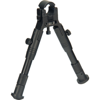 UTG BIPOD CLAMP ON CENTER HT - 6.2"-6.7" W/RUBBER FOOT PADS