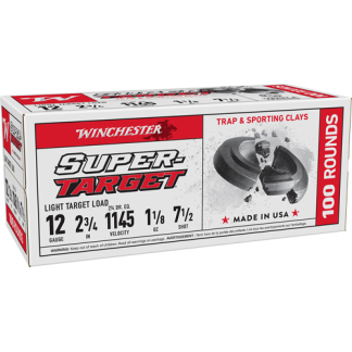 WINCHESTER TARGET 12GA 2.75" - 1-1/8OZ #7.5 1145FPS 200RD CAS