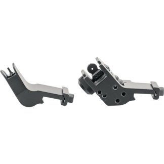 JE FIXED FRONT/REAR SIGHT - 45 DEGREE OFFSET ALUMINUM BLK