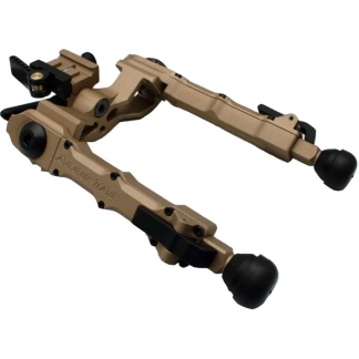ACCU-TAC BIPOD WIDE BODY RIFLE - 7.5" MAX HEIGHT PICATINNY TAN