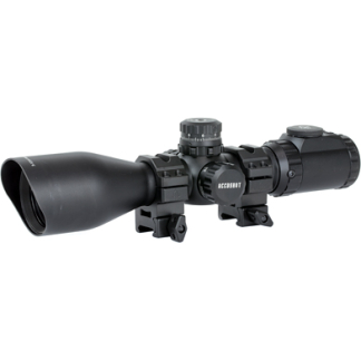 UTG 3-12X44 SWAT CMPCT MDOT W/RINGS