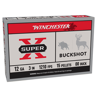 WIN SUPERX 12GA 3" 00BK 15P 5/250