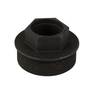 YHM 5/8"-24 CRBNE ADPTR SDWNR M2 BLK