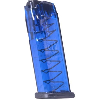 ETS MAGAZINE FOR GLOCK 9MM - 15RD TRANS BLUE FITS 19/26