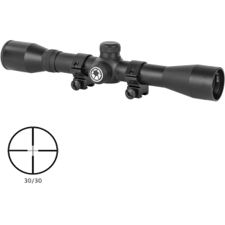 Barska Riflescope 4x32 Plinker-22 Black Matte 30/30 3/8in Dovetail Rings