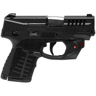 Savage Arms Stance Black Manual Safety Laser Handgun 9mm Luger 7 & 8rd Magazines 3.2" Barrel Black