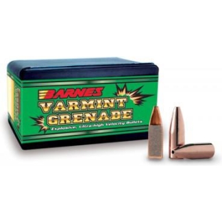 Barnes Varmint Grenade Rifle Bullets .20 cal .204" 26 gr VGFB 250/ct