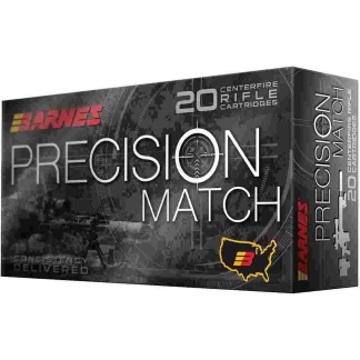 Barnes Precision Match Rifle Ammunition 223 Remington 55 gr Match Burner OTM BT 3215 fps 20/ct