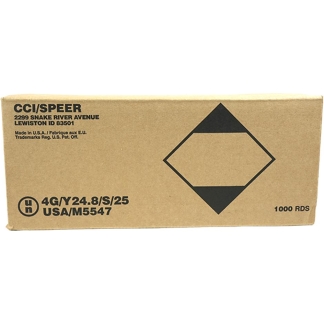 CCI Blazer Brass Handgun Ammunition .40 S&W 165 gr FMJ 1050 fps 1000/ct Case