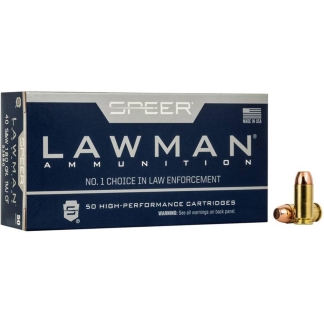 Speer Lawman Cleanfire Handgun Ammunition .40 S&W 180gr TMJ 1000 fps 50/ct