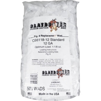 Claybuster Shotshell Wads - 12 ga 1-1/8 oz Replaces WAA12 500/pk
