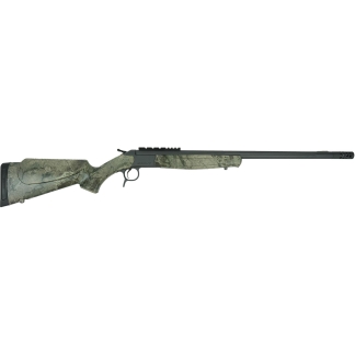 CVA Scout V2 TD Rifle .450 Bushmaster Single Shot 25" Sniper Grey Cerakoted Threaded Barrel Camo Stock