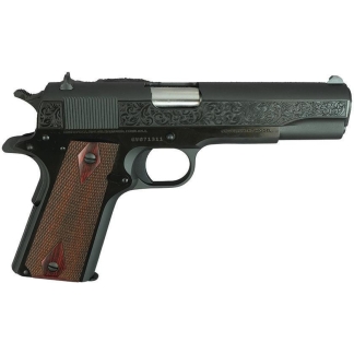 Colt 1911 Gov't Model Handgun .45 ACP 7rd Magazine 5" Barrel Black with Filigree Frame and Barrel