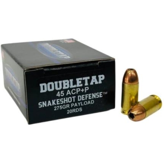 Double Tap DT SnakeShot Handgun Ammunition .45 ACP(+P) 275gr JHP 20/ct