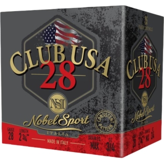 Nobel Sport 28 T1 Shotshell 28 ga 2-3/4" 3/4 oz 1300 fps #8 25/ct