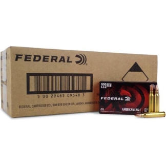 Federal American Eagle Rifle Ammunition .223 Rem 62 gr FMJ 3020 fps 500/ct