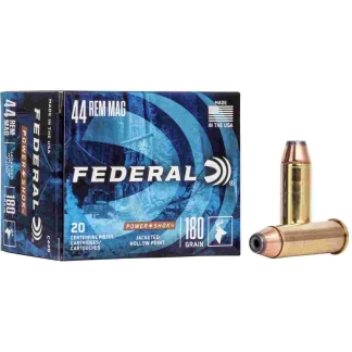 Federal Power-Shok Handgun Ammunition .44 Mag 180 gr JHP 1460 fps 20/box