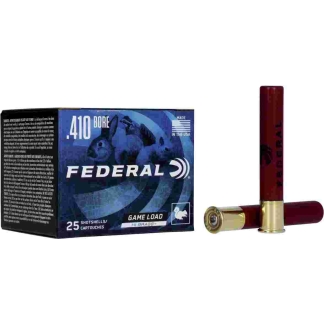 Federal Game-Shok Upland Game Shotshells Hi Brass Load .410ga 3" 11/16oz. #7.5-Shot 1135 fps 25/ct