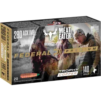 Federal Terminal Ascent Rifle Ammunition .280 Ackley Imp. 140gr 2930 fps 20/ct