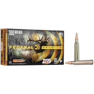 Federal Barnes TSX Rifle Ammunition .300 Win Mag 165gr 3050 fps 20/ct