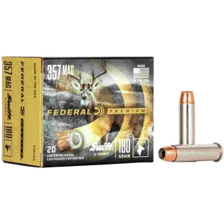Federal Premium Vital-Shok Handgun Ammunition .357 Mag 180 gr SAF 1160 fps 20/box