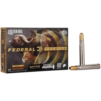 Federal Premium Cape-Shok Rifle Ammunition .416 Rem Mag 400 gr BSS 2400 fps - 20/ct